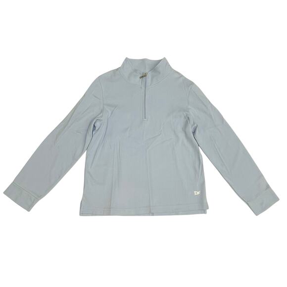 NWOT Pedal Size 7 Blue Quarter Zip Pullover - Picture 1 of 3